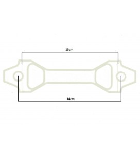 Car Battery Tie Down D1Spec 15cm silver