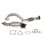 Downpipe + frontpipe Honda Civic 1.5t 2016+ 200cel Cat