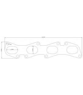 Exhaust flange Fiat Coupe, Fiat 16V
