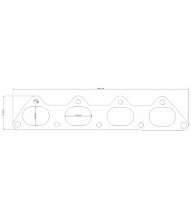 Exhaust flange Mitsubishi Lancer EV