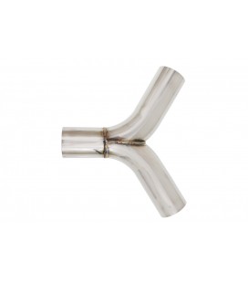 Exhaust tee 120st 63/76mm 304SS