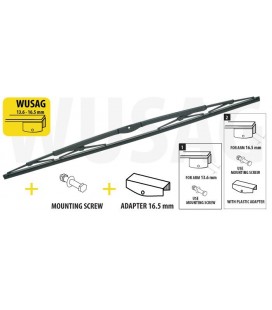 Frame type bus silicon wiperblade screw type 800 mm