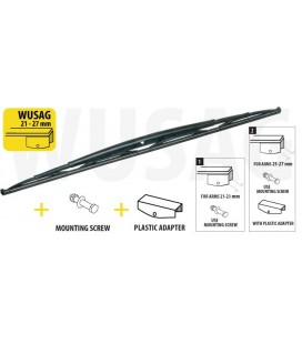 Frame type bus silicon wiperblade screw type 900 mm