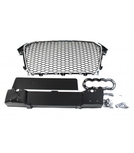 GRILLE AUDI A4 B8 RS-STYLE CHROME-BLACK (12-15)