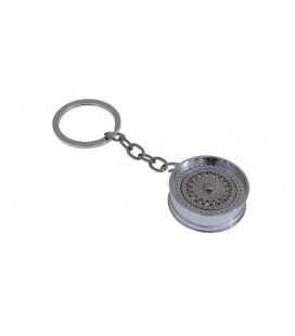 Keychain car rim BBS Silver