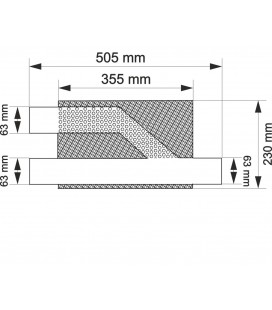 Muffler cutout ready TurboWorks 63mm 304SS