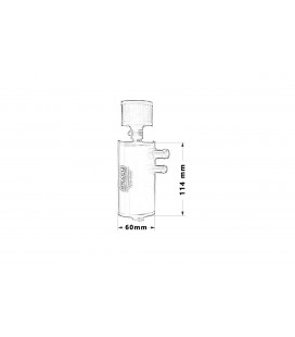 Oil catch tank 0.3L 12mm / 15mm Epman Black