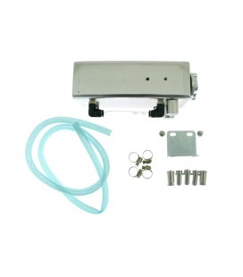 Oil catch tank 0.5L 9mm / 14 mm TurboWorks Silver