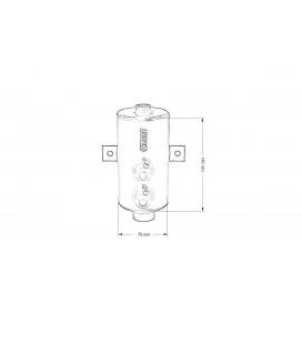 Oil catch tank 0.75L TurboWorks Black