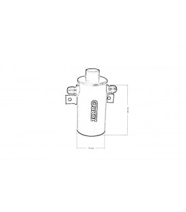 Oil catch tank 0.75L TurboWorks Black