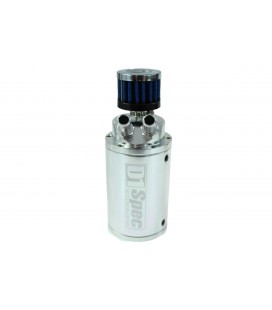 Oil catch tank 0.7L 9mm / 15mm D1Spec Silver + Filtr