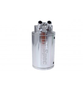 Oil catch tank 0.7L 9mm / 15mm D1Spec Silver + Filtr