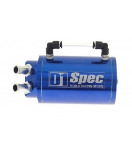 Oil catch tank 0.7L 9mm D1Spec Blue