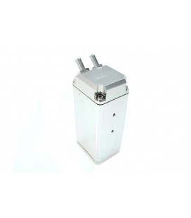 Oil catch tank 0.9L 9mm D1Spec Silver Square