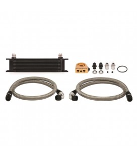 Oil Cooler Kit MISHIMOTO Universal Thermostatic 10 Row Black