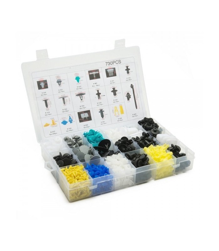Pins Clamps Set 730 pcs