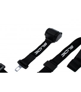 Racing seat belts SLIDE 3p 2" Black