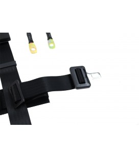 Racing seat belts SLIDE 3p 2" Black