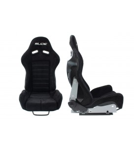 Racing seat SLIDE X3 suede Black S