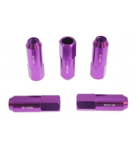 Racing wheel lug nuts JBR 60mm M12 x1.25 PURPLE