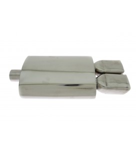Rear Muffler TurboWorks 2x65x86mm inlet 63,5mm