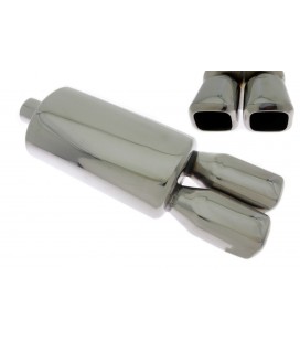 Rear Muffler TurboWorks 2x75x86mm inlet 63,5mm