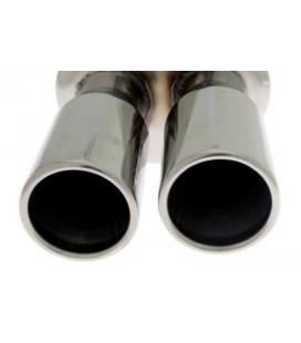Rear Muffler TurboWorks 2x77mm inlet 63,5mm