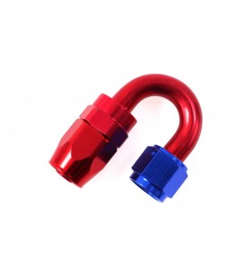 Reusable swivel hose end 180° AN6