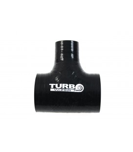 Silicone connector T-Piece TurboWorks Black 76-15mm