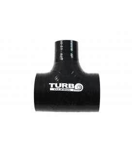 Silicone connector T-Piece TurboWorks Black 76-9mm