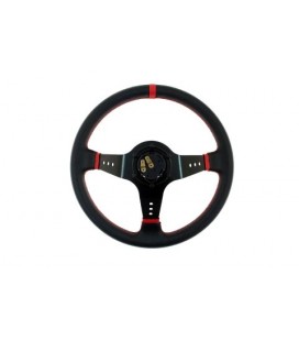 Steering wheel Pro 350mm offset:80mm Leather Black
