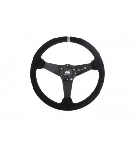 Steering wheel SLIDE 350mm offset:0mm Suede Silver
