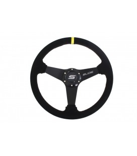 Steering wheel SLIDE 350mm offset:0mm Suede Yellow