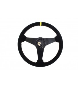Steering wheel SLIDE 350mm offset:0mm Suede Yellow