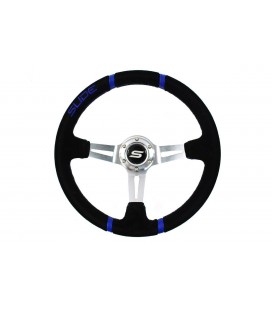 Steering wheel SLIDE 350mm offset:80mm Leather Blue