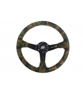 Steering wheel SLIDE 350mm offset:80mm Suede Camo