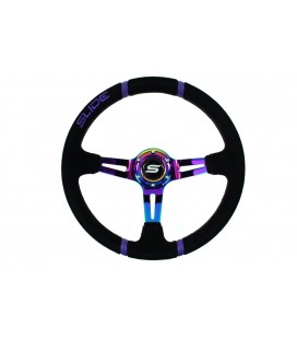 Steering wheel SLIDE 350mm offset:80mm Suede NeoChrome
