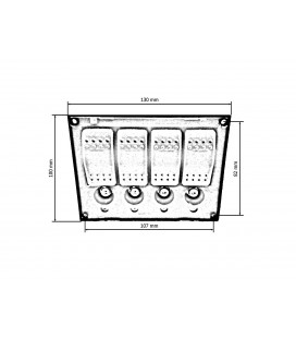 Switch 12/24V IP68 (ON)-OFFx1, ON-OFFX3, 2B 5A, 1B 10A, 1B 15A