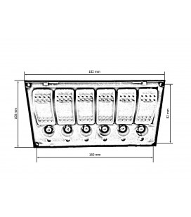 Switch 12/24V IP68 (ON)-OFFx1, ON-OFFx5, 3B 5A, 2B 10A, 1B 15A