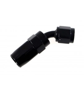 Swivel fitting 45° AN4 black