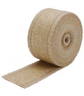 Tan Glass Fiber Exhaust Wrap DEI - 5cm x 7,5m -Tan