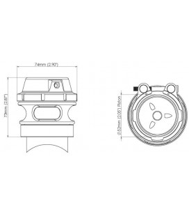 Turbosmart BLOW OFF Race Port 50MM TIAL Turbocharged