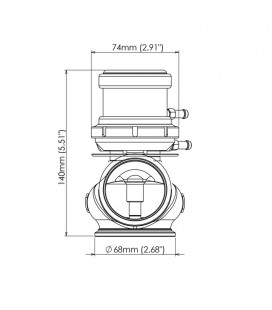 Turbosmart Wastegate Progate Lite HP 50MM 2,4 Bar