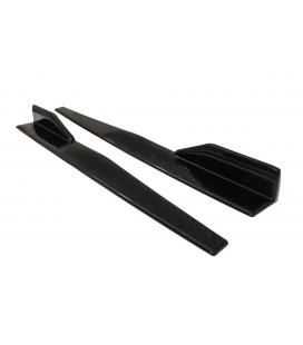 Universal Black Side Skirt Rocker Splitters Winglet Wings Canard Diffuser 75cm