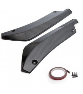 Universal Car Rear Bumper Lip Splitter Diffuser Chin Spoiler Canard Deflector Carbon 38,5CM