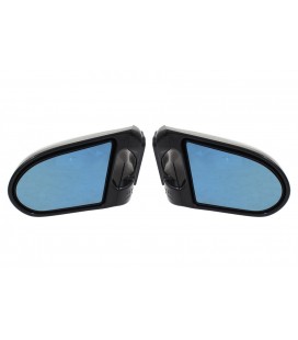 Universal Mirrors Zero Style Black Manual Blue Glass