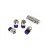 Wheel cap nut M12x1.5 Titanium Blue