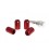 Wheel nut M12x1.5 L:32mm Red