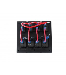 Switch 1224V IP68 ON-OFFx4, 4xB 2x5A 1x10A 1x15A