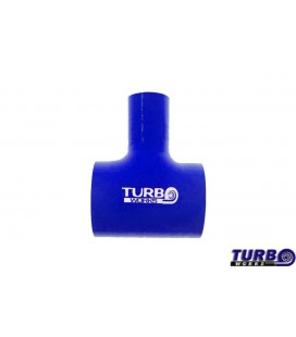T formos silikoninis sujungimas BlowOff TurboWorks Blue 32mm 25mm